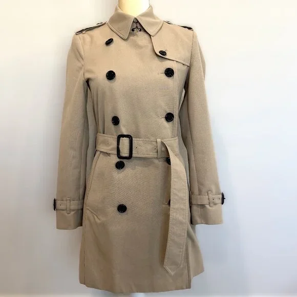 BURBERRY Harbourne Trench Coat Honey Size 2 - Picture 7 of 16